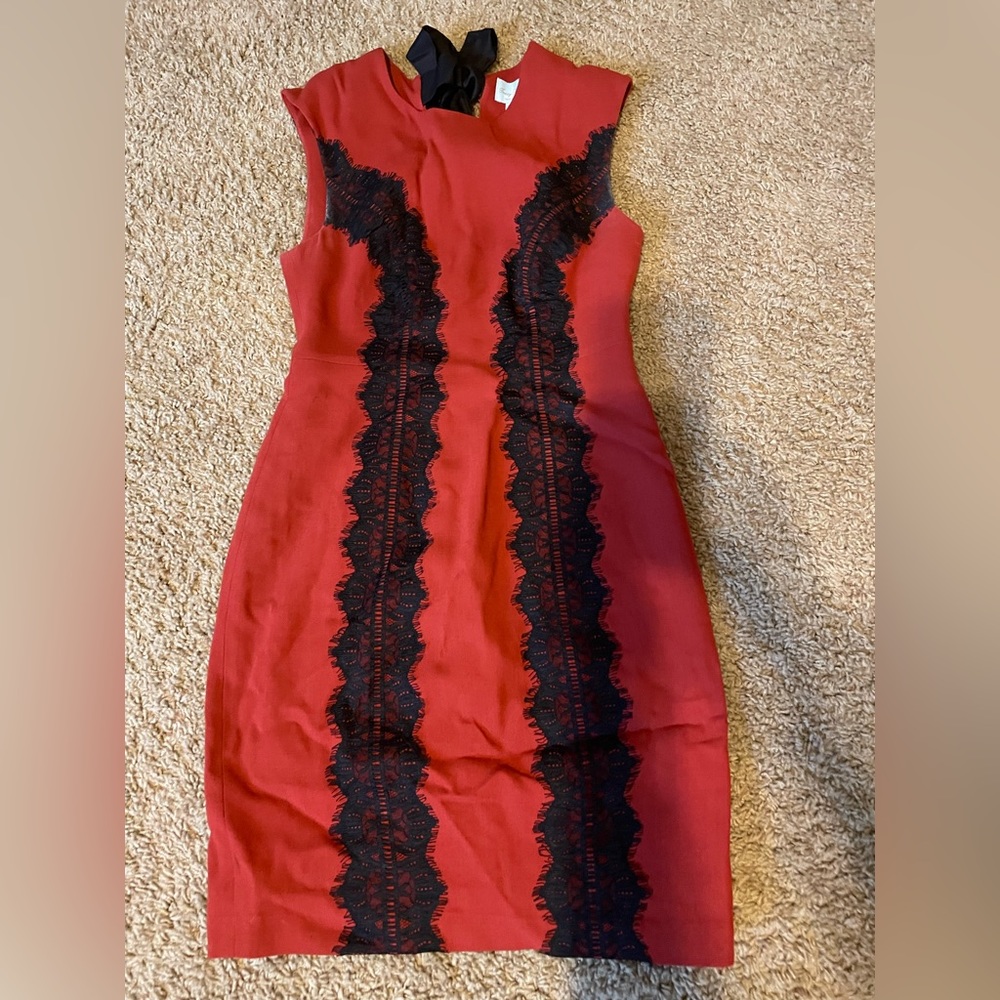 Burnt orange/rust pencil dress